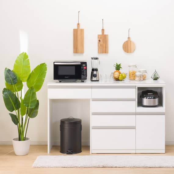 キッチンカウンター(セラミック天板リガーレ160CT WH) 7枚目画像