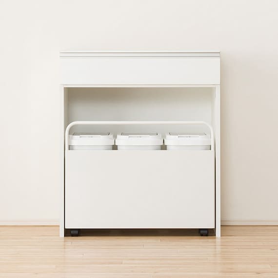 【下台ハイタイプ奥行51】(リガーレ H50-80OP WH) 5枚目画像