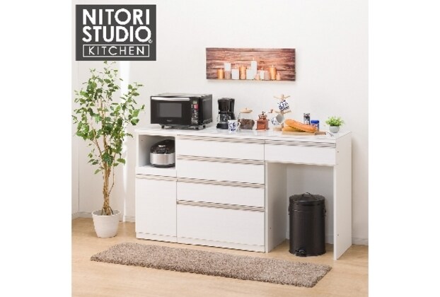 19677 NITORI ソフトクローズ 4段 キッチンカウンター 幅80 ◇大阪市内