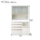 ガラス戸オープン・扉タイプ(リガーレ120KB WH/リガーレ60KB WH) 14枚目画像