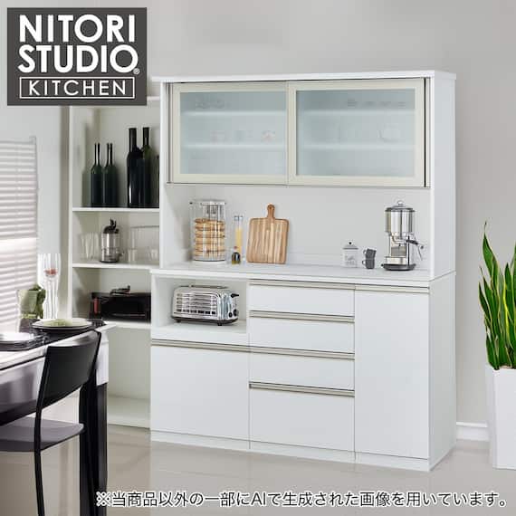 キッチンボード(セラミック天板リガーレ160KB WH) 1枚目画像