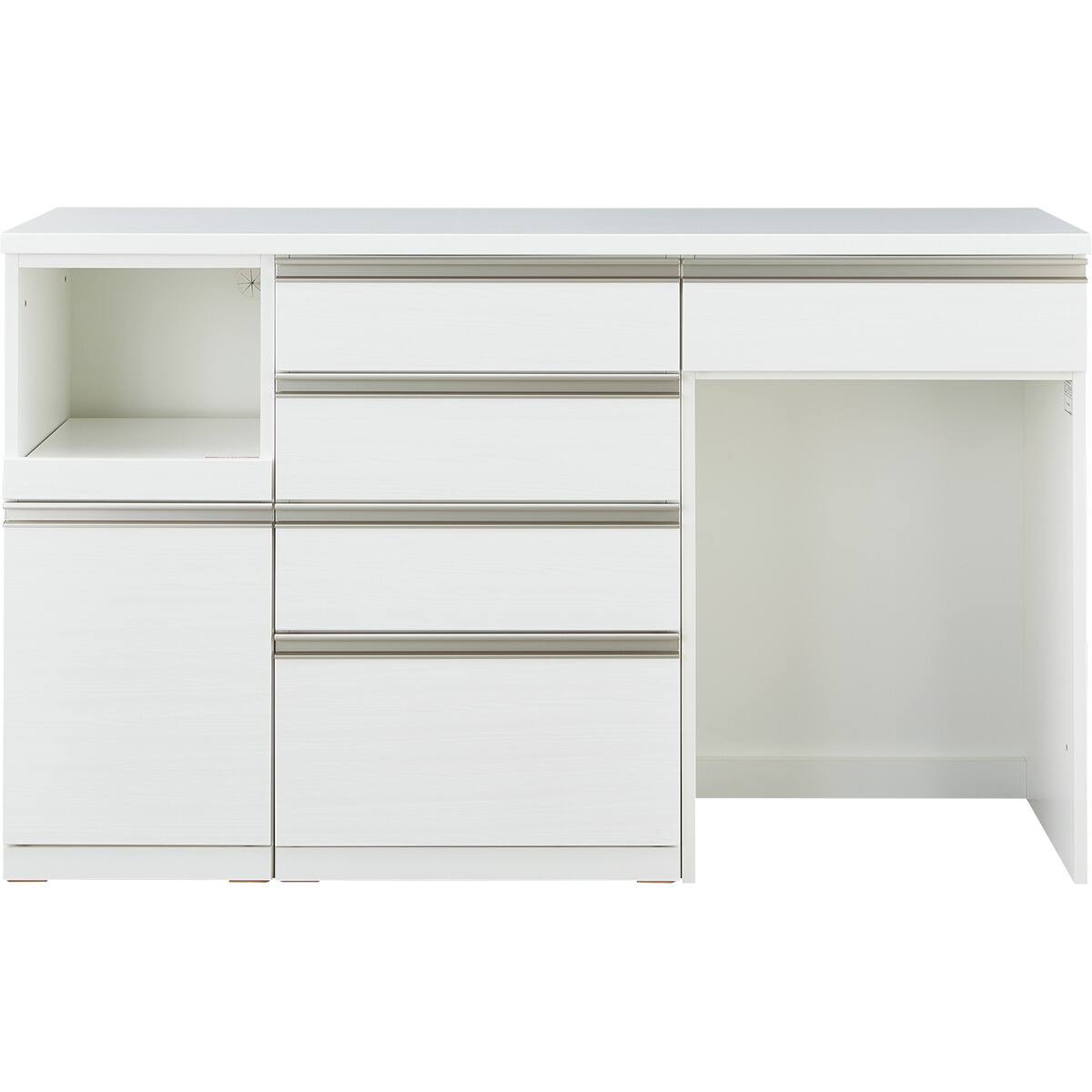R0406) ニトリ LW-リガーレH50-60C-WH    店頭取引大歓迎♪ キッチンボード ニトリ（NITORI） 組み合わせキッチンボード(リガーレ160LB ハイタイプ