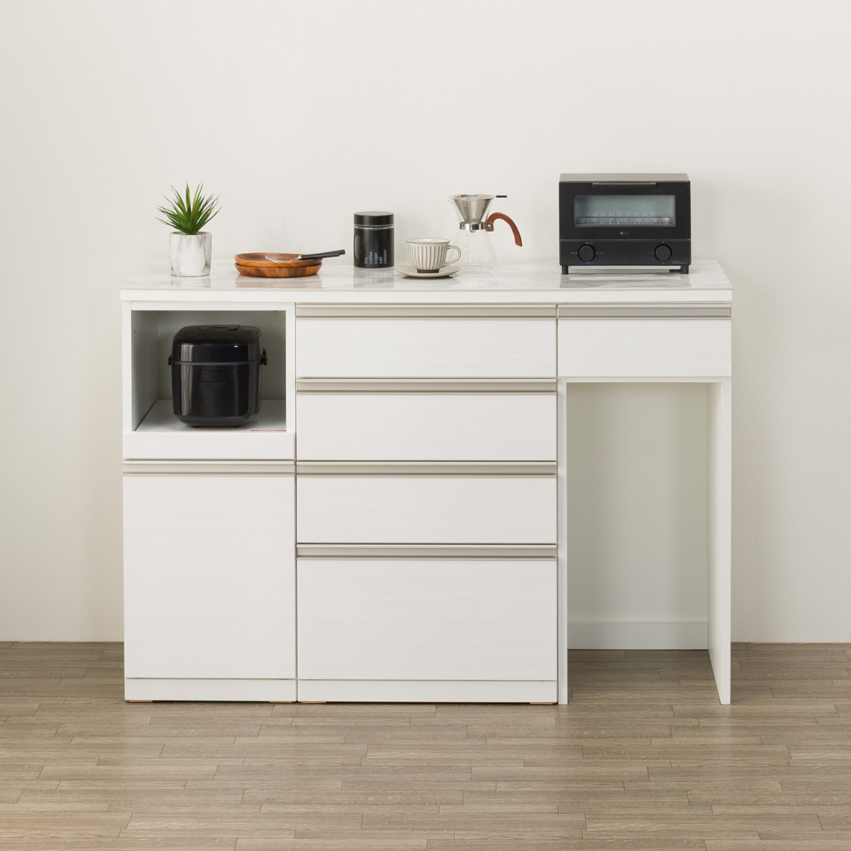 キッチンカウンター(リガーレ D50 140WH(40J/60C/40OP) | ニトリネット