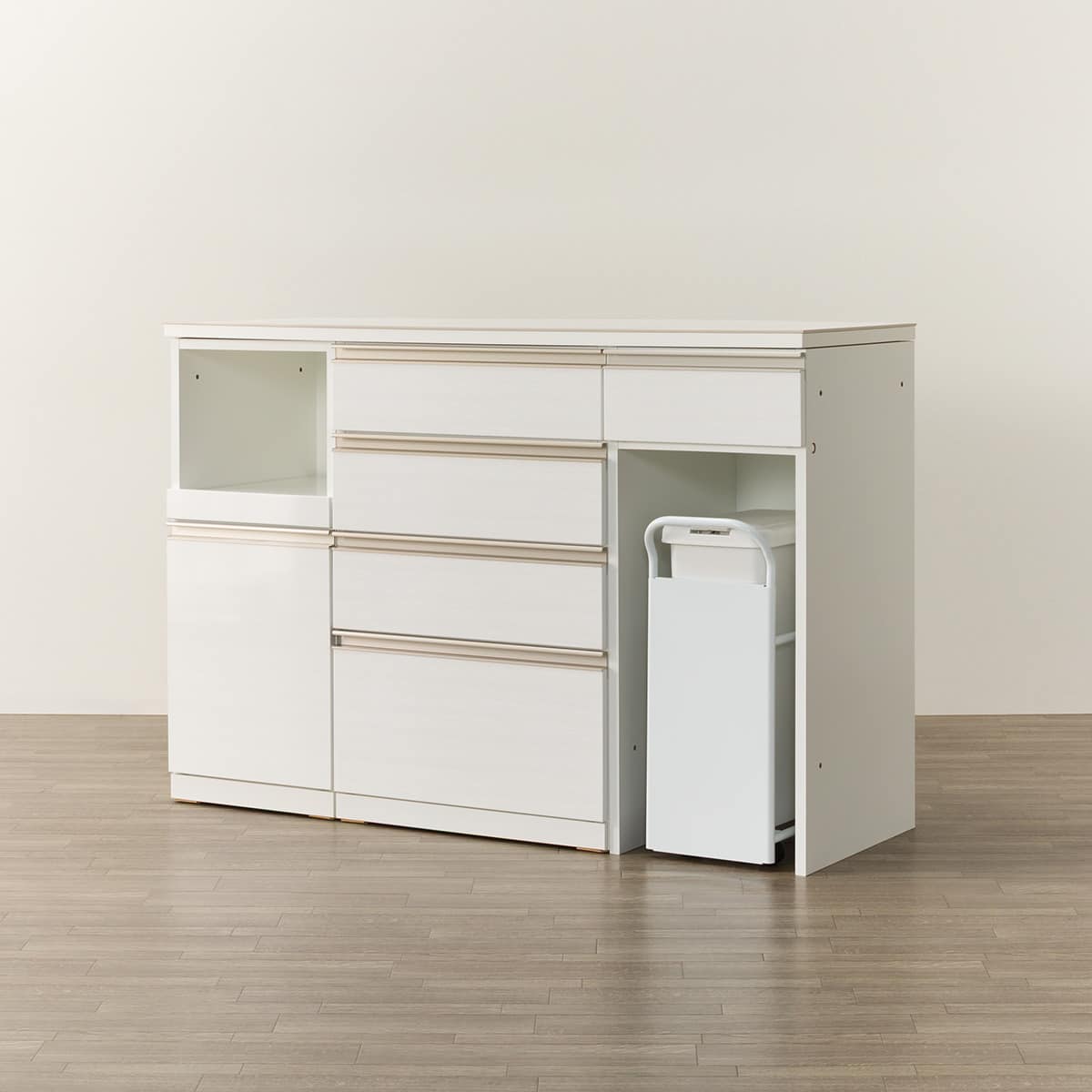 キッチンカウンター(リガーレ D50 140WH(40J/60C/40OP ダストワゴン