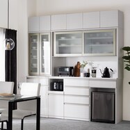 組合せキッチンボード 上置き付き (リガーレ 幅220cm)【期間限定価格:10/31~1/5まで】