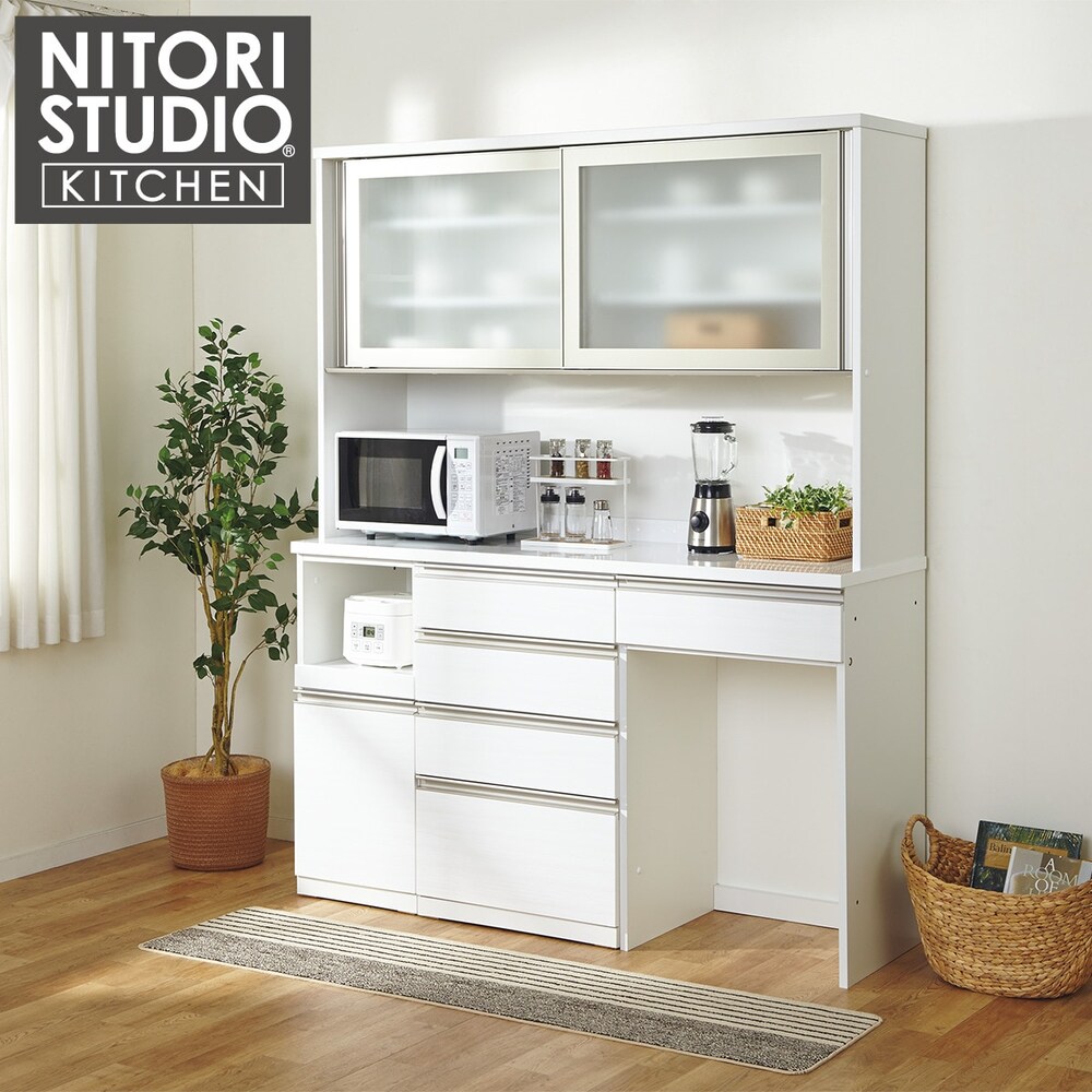 急募！！】ニトリ キッチンボード 食器棚 収納家具 - 食器棚、キッチン収納
