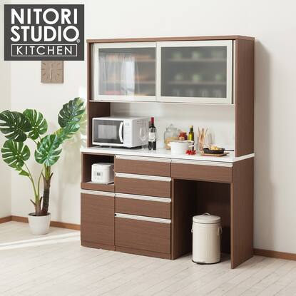 送料込み】11月21日まで！ニトリ リガーレ カップボード 食器棚 140cm 