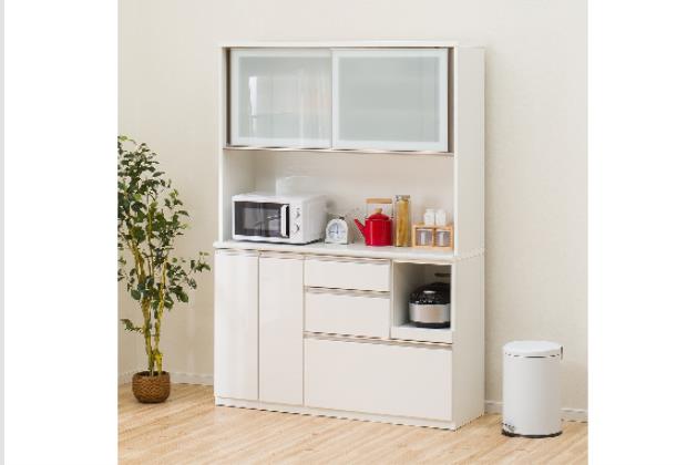 キッチンボード　食器棚　ニトリ　(アルミナ2 140KB WH) ｷｯﾁﾝﾎﾞｰﾄﾞｱﾙﾐﾅ2 140KB WH | ニトリネット【公式】 家具・インテリア通販