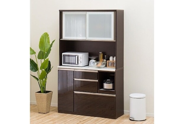 ニトリ アルミナ2 キッチンボード ダークブラウン ニトリ（NITORI） カウンター(アルミナ2 120CT DBR) 限定価格：1/5迄