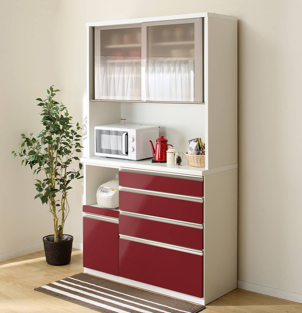 キッチンボード (ラピス 120 ワイン) | ニトリネット【公式】 家具