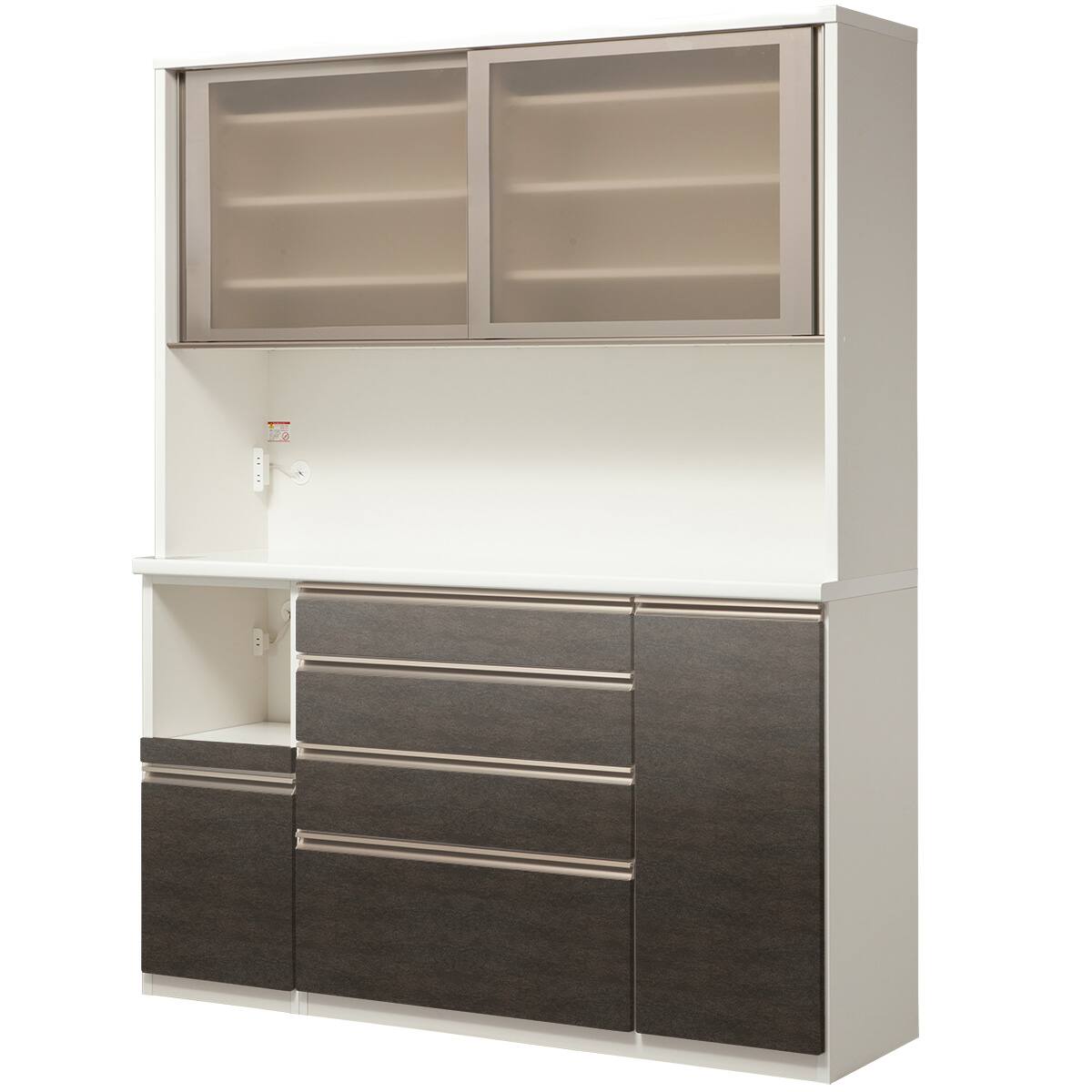 ▽ ニトリ キッチンボード 幅157cm ラピス 157 ニトリ（NITORI） 幅157cm キッチンボード(ラピス 157 ホワイト