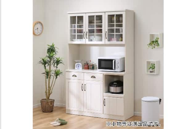 ニトリ　食器棚　キッチンボード　ミランダ2　120WH　ホワイト ｷｯﾁﾝﾎﾞｰﾄﾞ ﾐﾗﾝﾀﾞ2 120 WH | ニトリネット【公式】 家具・インテリア通販