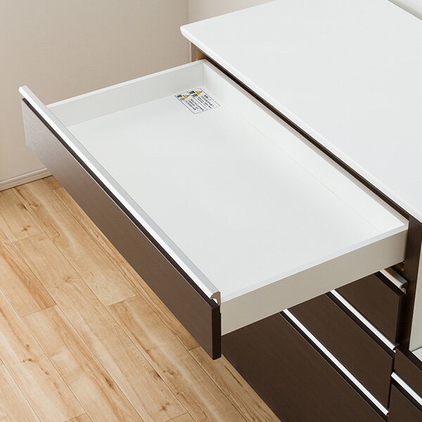 J4600 NITORI ニトリ キッチンカウンター レジューム120-2SH-R DBR