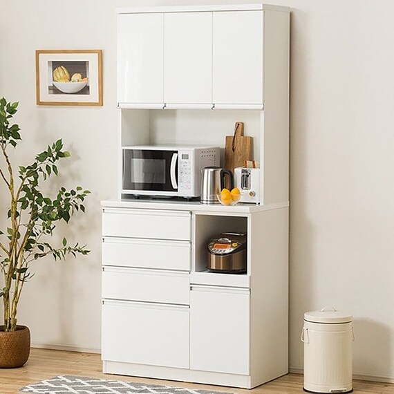 キッチンボード(レジューム 90TF-H WH/90QH-R WH) 1枚目画像