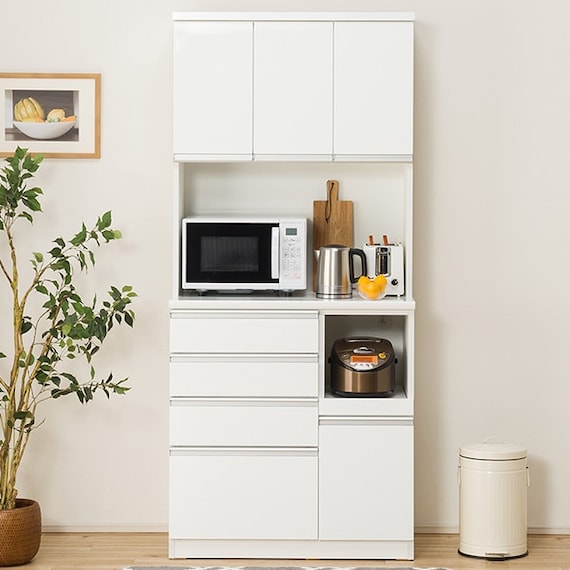 キッチンボード(レジューム 90TF-H WH/90QH-R WH) 2枚目画像