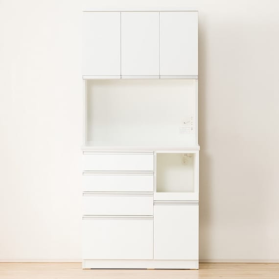 キッチンボード(レジューム 90TF-H WH/90QH-R WH) 3枚目画像