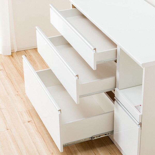 キッチンボード( レジューム120-2TF-H WH/120-2SL-R WH） | ニトリ