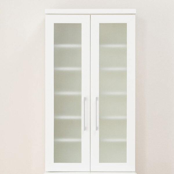 食器棚(レジューム 60TG-H WH/60SH WH) | ニトリネット【公式】 家具