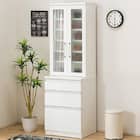 食器棚(レジューム 60TG-H WH/60SL WH) 1枚目画像