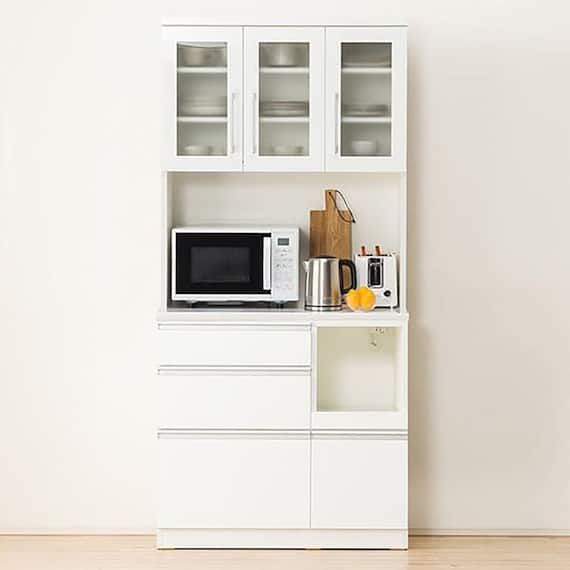 キッチンボード(レジューム 90TG-H WH/90SL-R WH) 1枚目画像