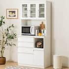 キッチンボード(レジューム 90TG-H WH/90QH-R WH) 1枚目画像