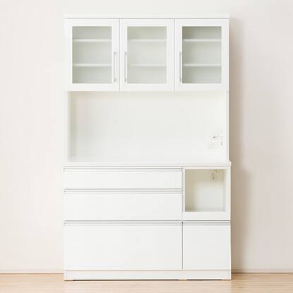 キッチンボード( レジューム120-2TG-H WH/120-2SL-R WH）通販 | ニトリ  