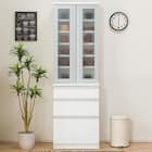 食器棚(レジューム 60AG-H WH/60SL WH) 2枚目画像