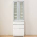 食器棚(レジューム 60AG-H WH/60SL WH) 3枚目画像