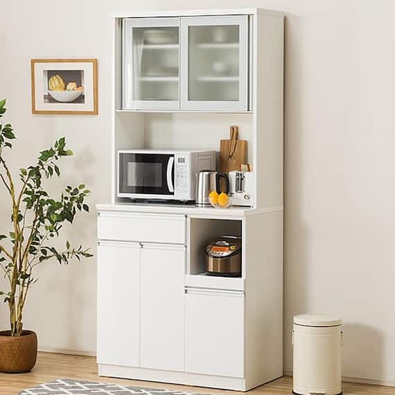 キッチンボード(レジューム 90AG-S WH/90TH-R WH) 1枚目画像