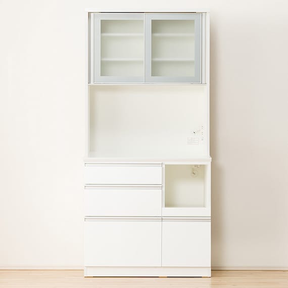 キッチンボード(レジューム 90AG-S WH/90SL-R WH) 2枚目画像