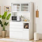 キッチンボード( レジューム120-2AG-S WH/120-2QH-R WH) 1枚目画像