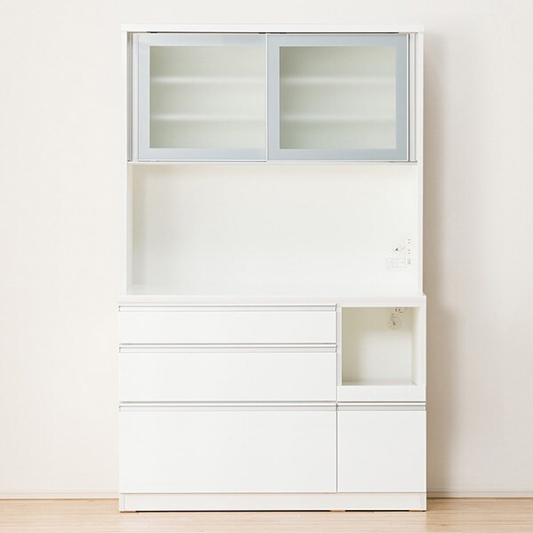 楽天市場】[幅120cm] キッチンボード ( レジューム120-2TF-H WH/120-2TL-R WH) ニトリ 【配送員設置】 【5年保証】  : ニトリ
