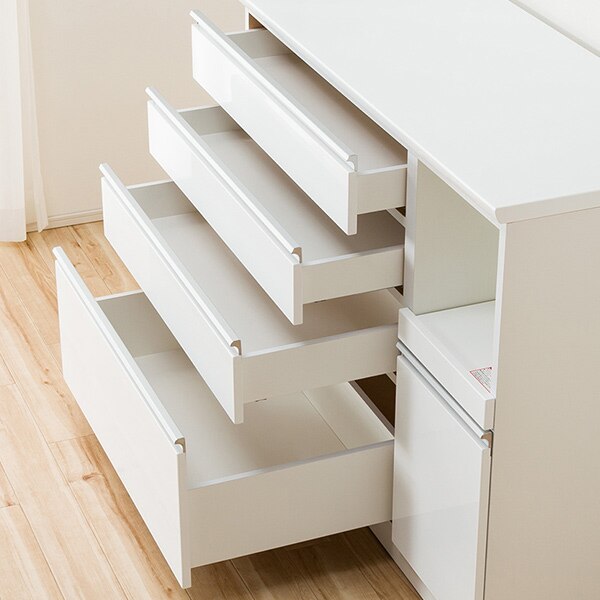ニトリ キッチンボード レジューム 120-2TG-S 120-2TH-R WH ニトリ 幅120cm キッチンボード( レジューム120-2TG-S WH/120