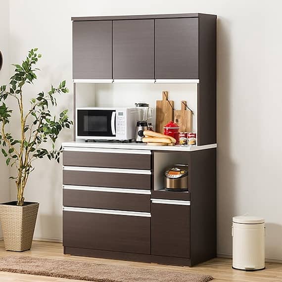 キッチンボード( レジューム120-2TF-H DBR/120-2SH-R DBR) 1枚目画像