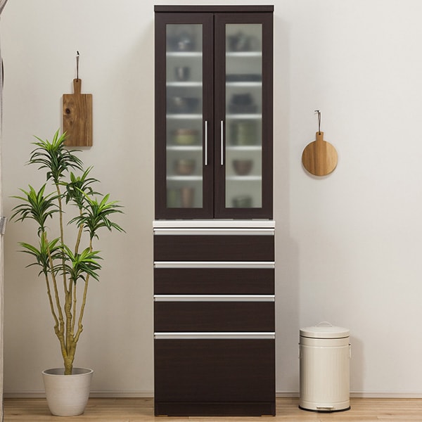 ニトリ 食器棚 幅90cm ダークブラウン 2023年春購入 ニトリ 食器棚 幅90cm ダークブラウン 2023年春購入 ニトリ 食器棚 幅