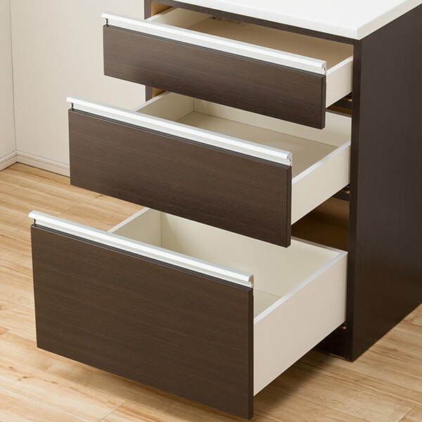 食器棚(レジューム 60TG-H DBR/60QL DBR) | ニトリネット【公式】 家具