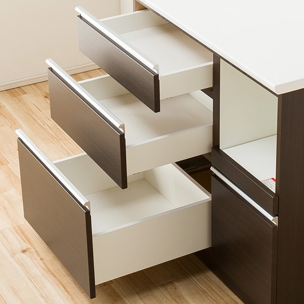 キッチンボード(レジューム 90TG-H DBR/90QL-R DBR) | ニトリネット