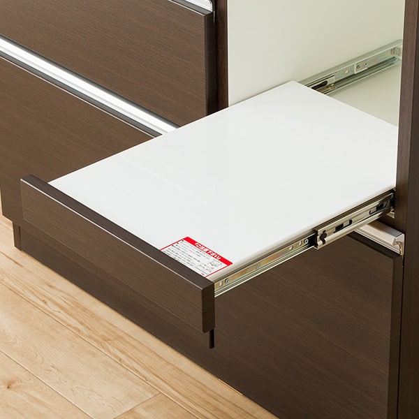 キッチンボード(レジューム 90TG-H DBR/90QL-R DBR) | ニトリネット