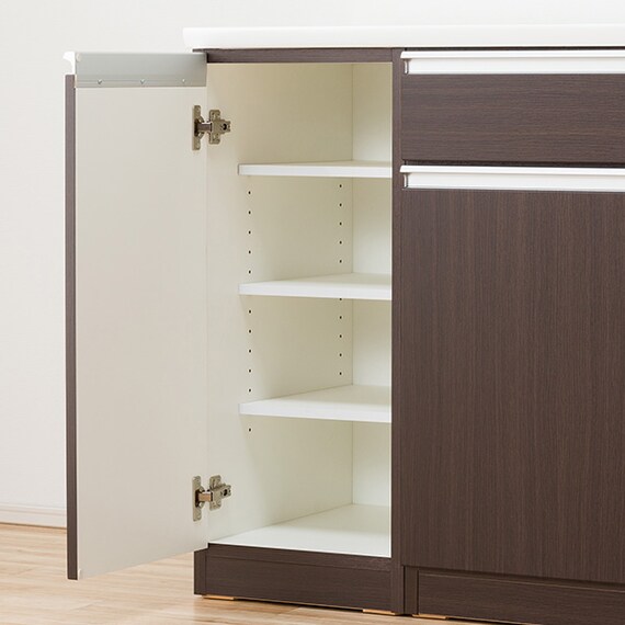 キッチンボード(レジューム 150TG-H DBR/150TL-R DBR) 10枚目画像