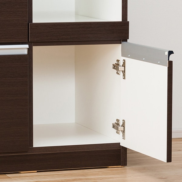 早い者勝ち！　ニトリ　キッチンボード　レジューム　150 ダークブラウン　食器棚 キッチンボード(レジューム 150TF-H DBR/150TH-R DBR) | ニトリネット