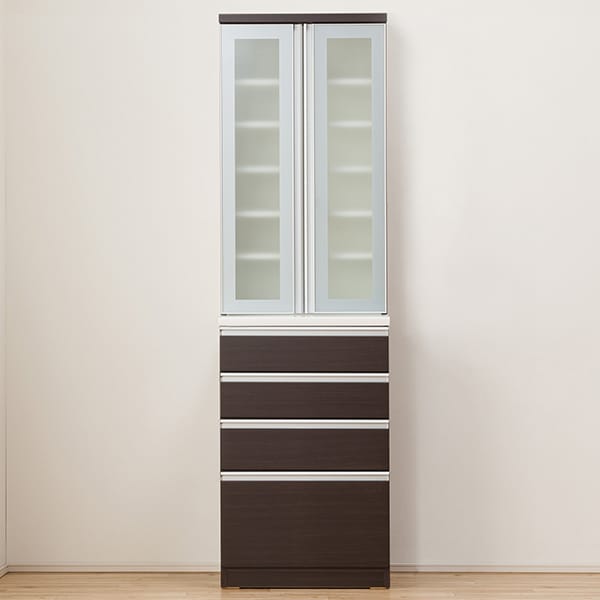 食器棚(レジューム 60AG-H DBR/60QH DBR) | ニトリネット【公式】 家具