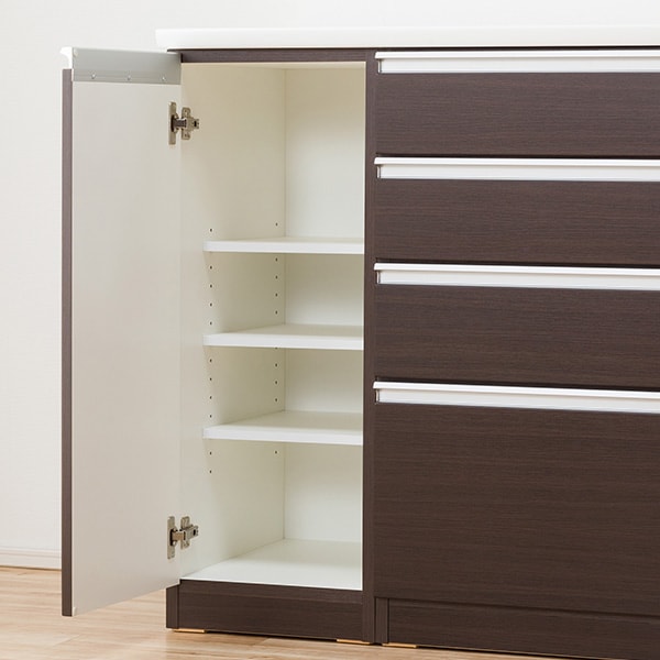 キッチンボード(レジューム 150AG-S DBR/150QH-R DBR) | ニトリネット