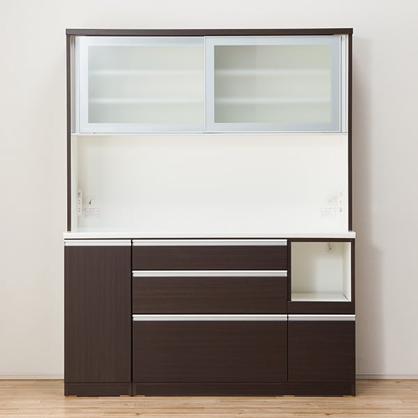 【あつ】キッチンボード　レジューム150AG-S キッチンボード(レジューム 150AG-S DBR/150SH-R DBR) | ニトリ