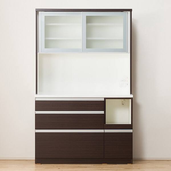 キッチンカウンター(レジューム 120-2SL-R DBR) キッチンカウンター