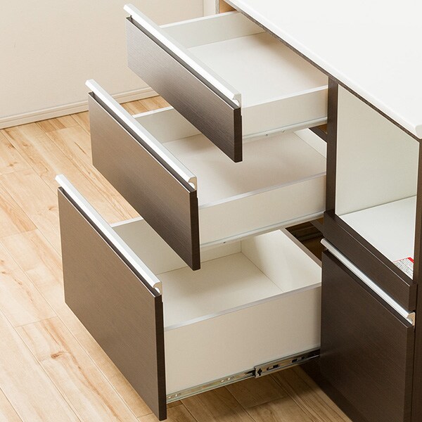 キッチンボード(レジューム 90TG-S DBR/90SL-R DBR) | ニトリネット