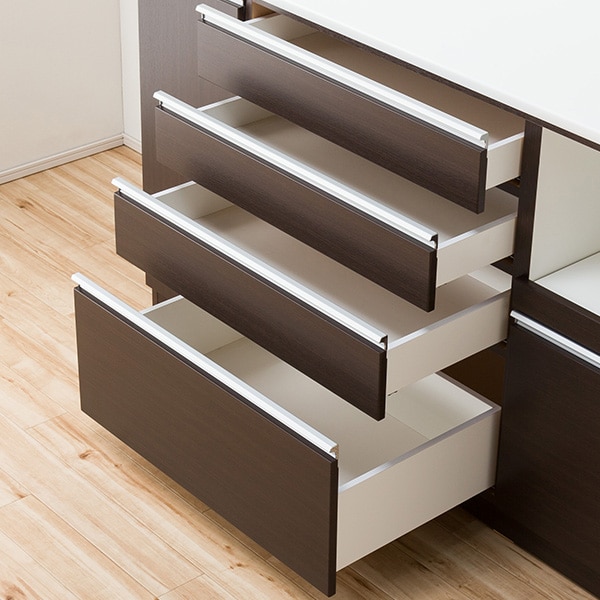 【あつ】キッチンボード　レジューム150AG-S ニトリ 幅150cm 食器棚(レジューム 150AG-S WH/150QH-R WH