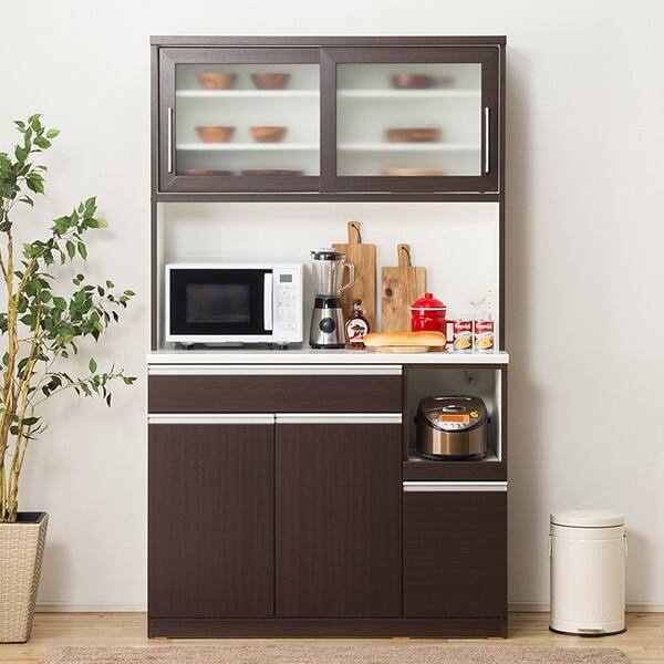 キッチンボード( レジューム120-2TG-S DBR/120-2TH-R DBR） | ニトリ