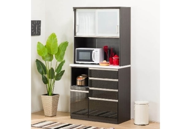 hニトリ キッチンボード Nポスティア100KB BK 幅100cm 2017年製 NITORI