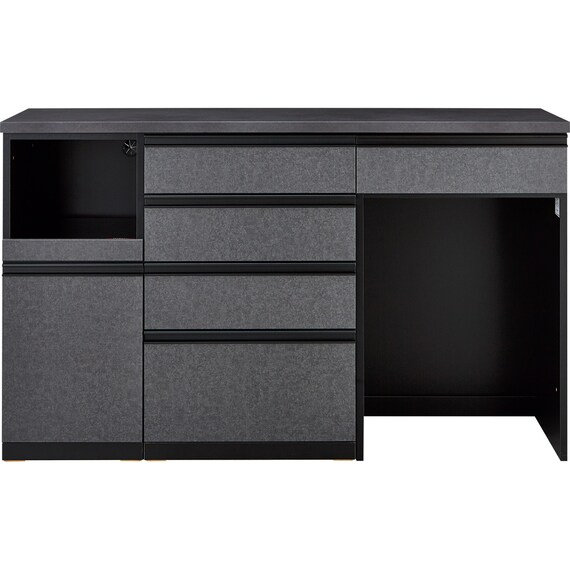 キッチンカウンター(リガーレD50-160CT H50-60C/H50-60OP/H50-40J GYBK) 2枚目画像