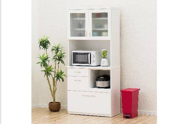 J839 美品 ニトリ 食器棚 レンジボード COPAIN コパン キッチン収納